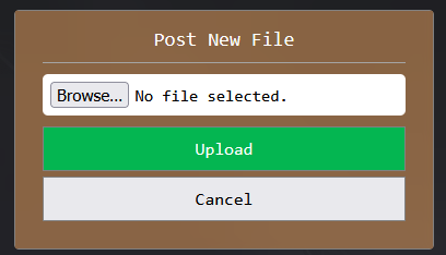 Upload Panel